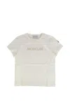 Moncler Kids Ss T-shirt In White