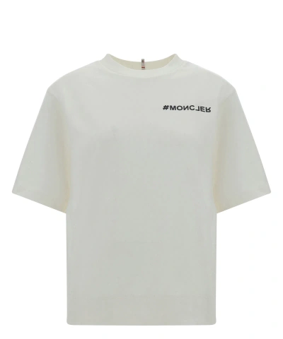 Moncler Logo Cotton T-shirt In Multicolor
