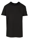 Moncler T-shirt With Crochet Detail In Black
