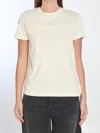 Moncler T-shirt With Embroidered Logo In White