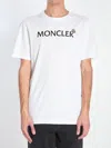 Moncler T-shirt With Flocked Logo In White