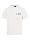 Moncler Cotton T-shirt With Embossed Logo Grenoble Clothing In White