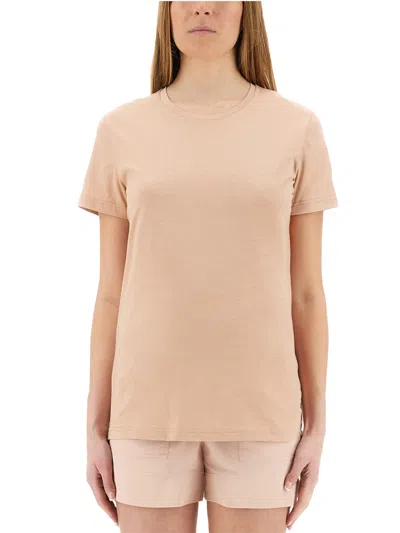 Moncler T-shirt With Logo In Pink
