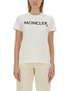 Moncler Embroidered Organic Cotton Logo T-shirt In White