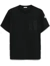 Moncler Black T-shirt With Pocket In Black