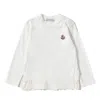 Moncler T-shirt With Ruffles In Bianco