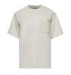 Moncler T Shirt Cotton With Pocket In White