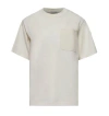 Moncler T Shirt Cotton With Pocket In White