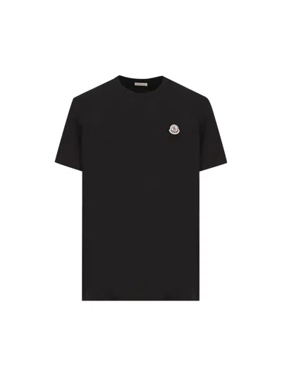 Moncler Pixelated Logo T-shirt In Multicolour