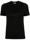 Moncler Logo T-shirt With Studs In Black