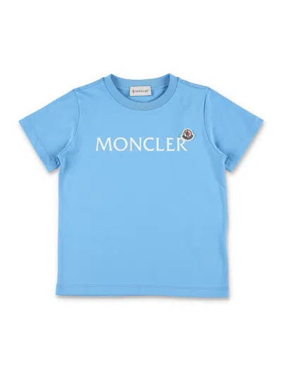 Moncler Kids'  T Shirts And Polos In Blue