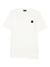 Moncler Vertical Back Logo Cotton T-shirt In Multi