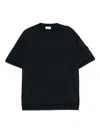 Moncler Crew Neck Ribbed Short Sleeves In Multicolor