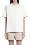 Moncler Logo Printed Crewneck T In Beige