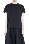 Moncler Black T-shirt With Embroidered Logo On The Front And Logo Patch On The Sleeve In Cotton Woma In Multi