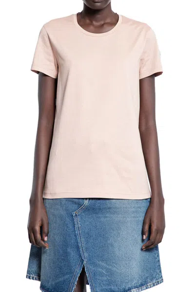 Moncler T-shirts & Tank Tops In Pink