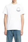 Moncler Men Logo Cotton T-shirt White In White