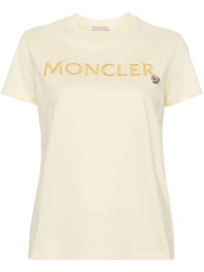 Moncler T-shirts & Tops In Lghtyellow