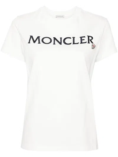 Moncler T-shirts & Tops In Paleblue