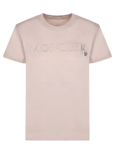 Moncler T-shirts In Beige