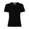 Moncler Logo Patch Crewneck T-shirt In Black