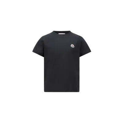Moncler Kids' T-shirts En Coton À Logo (lot De 3) In Multicolour