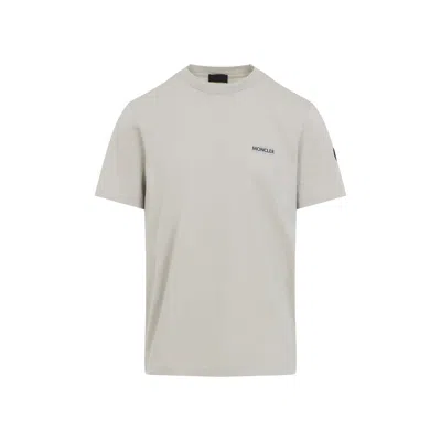 Moncler Short Sleeve Crew Neck Patch T-shirt In Gray