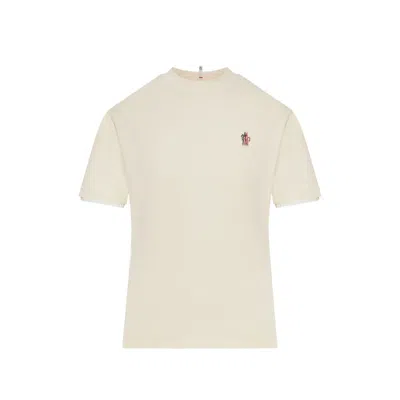 Moncler T-shirt Ss In Neutral