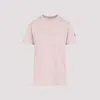 Moncler Nude Cotton T-shirt With Embroidered Logo