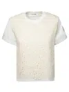 Moncler T-shirt Aus Baumwoll-jersey In White
