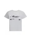 Moncler Logo Crop T-shirt In White