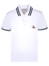 Moncler Logo Polo Shirt In White