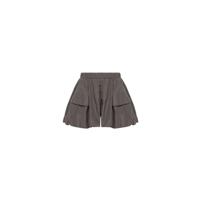 Moncler Kids' Taffeta Shorts, Girls, Gray, Size: 8y