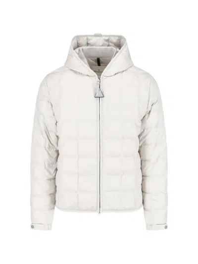 Moncler Tahrir Quilted Hooded Jacket In White