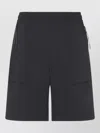 Moncler Tailored Shorts Featuring Functional Back Pockets In Black