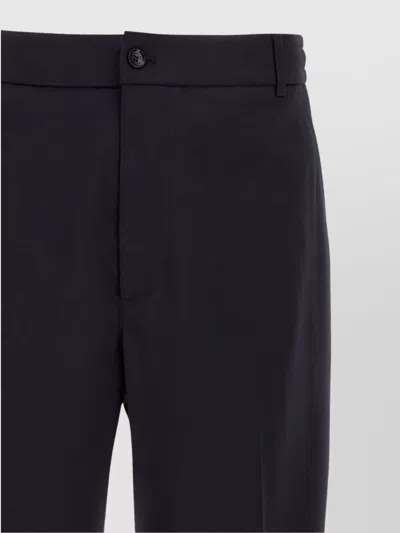 Moncler Tailored Trousers Featuring Structured Design In Black