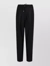 Moncler Tailored Trousers In Wool Gabardine In Black