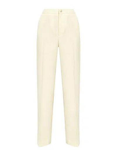 Moncler Tailoring Trousers In Wool Blend In Neutral