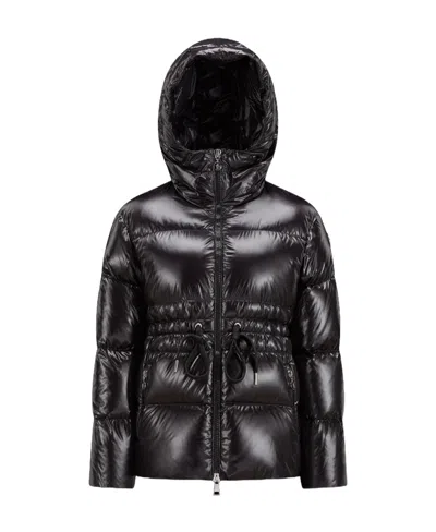Moncler Taleve Zipper Down Jacket In Black