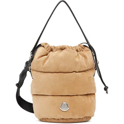 Moncler Tan Caradoc Bucket Bag In Brown