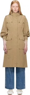 Moncler Drawstring Parka With Epaulettes And Hood