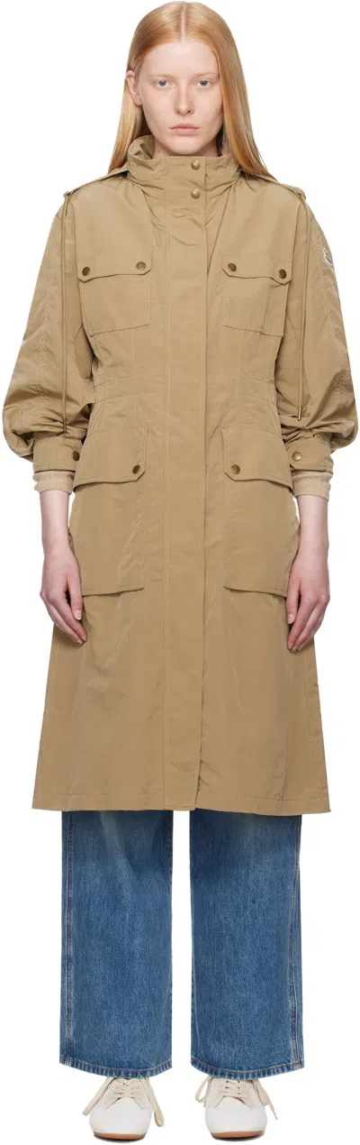 MONCLER TAN NANTES PARKA COAT