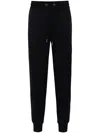 Moncler Tapered Cotton Track Pants In Blue