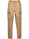 Moncler Water-repellent Hardshell Trousers In Neutrals