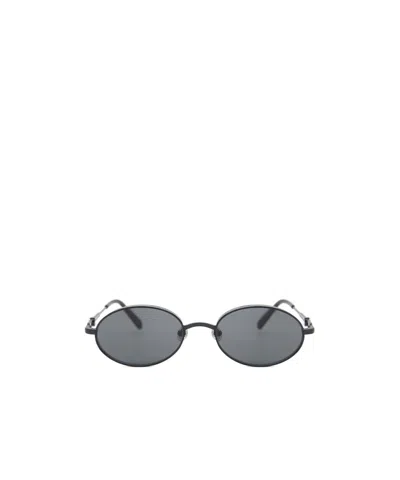 Moncler Tatou Oval-frame Sunglasses In Gray
