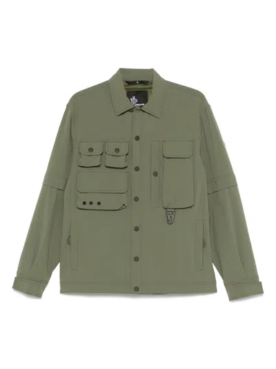 Moncler Tatra Shirt Jacket - Men's - Elastane/polyamide In Green