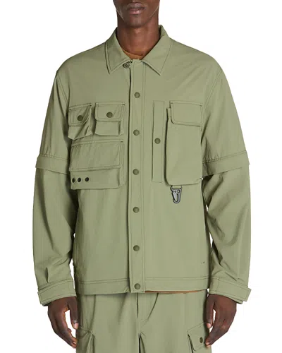 Moncler Tatra Shirt Jacket In Turquoise