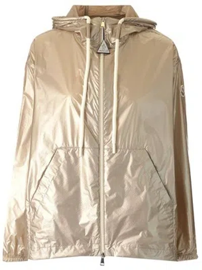 Pre-owned Moncler 'tazenat' Hooded Jacket In Oro
