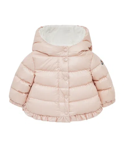 Moncler Kids' Tazui Hooded Down Jacket In Pink