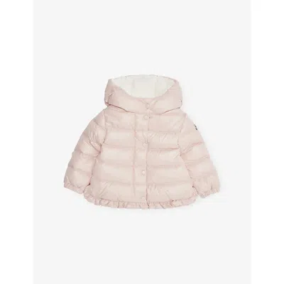 Moncler Babies' Light Pink Tazui Hooded Shell-down Jacket 9 Months-3 Year